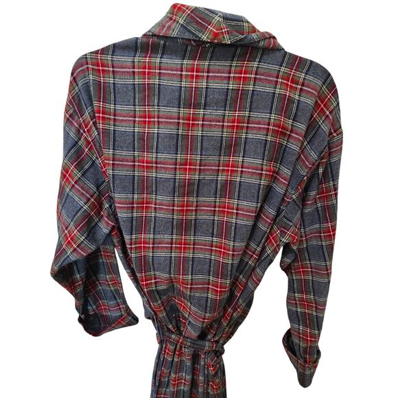 L.L. Bean Scotch Plaid Rob and Belt, Size XL - Picture 3 of 8